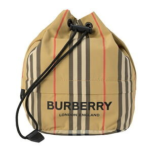 Burberry Icon Stripe Handbag Beige Tan Black